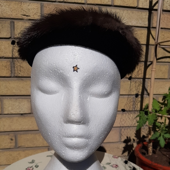 Vintage 50s fur Halo Hat! - Picture 3 of 6